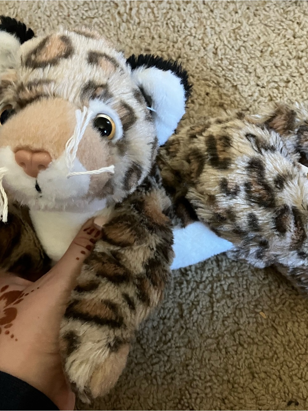 Unipak Leopard Plush Toy with Brown and Black Spots